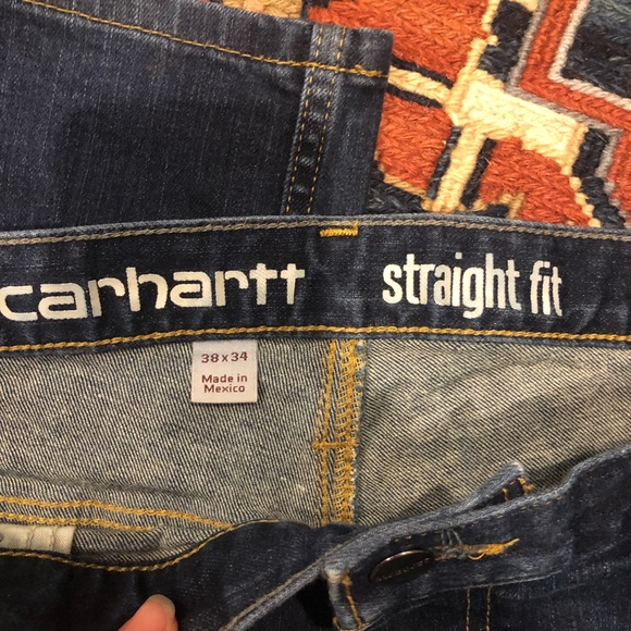 Carhartt Relaxed Fit Rugged Flex Straight Leg Jeans 38 x 34 - Picture 3 of 5
